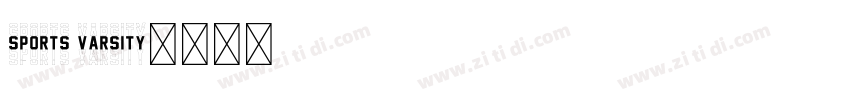 SPORTS VARSITY字体转换
